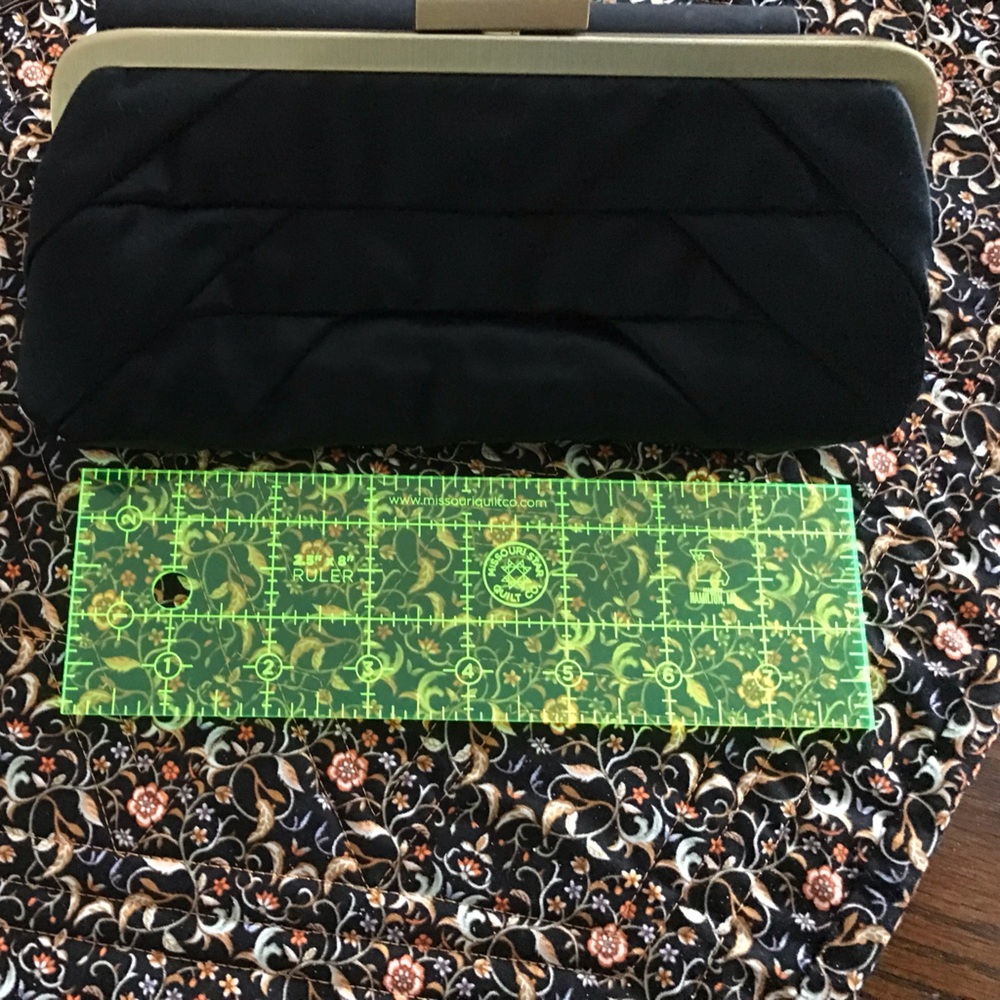 BCBGMaxAzria Black and Gold Accent Bag